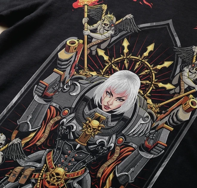 Футболка мужская с принтом WarHammer 40K Adeptus Sororitas Размер 48 - изображение 5