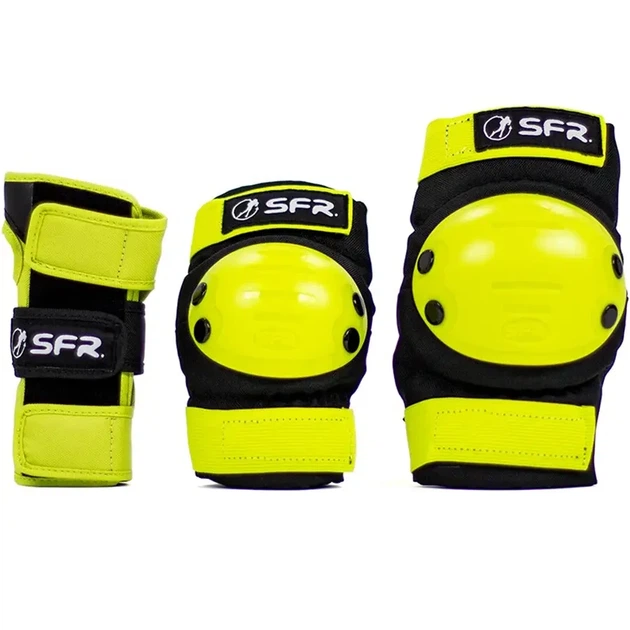 Дитячий захист для роликів SFR Ramp Junior Black Lime S - зображення 2