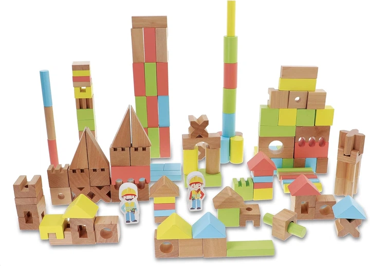 Klocki drewniane Trefl O!Klocki Combo set 142 elementy (61516) (5900511615166) - obraz 2