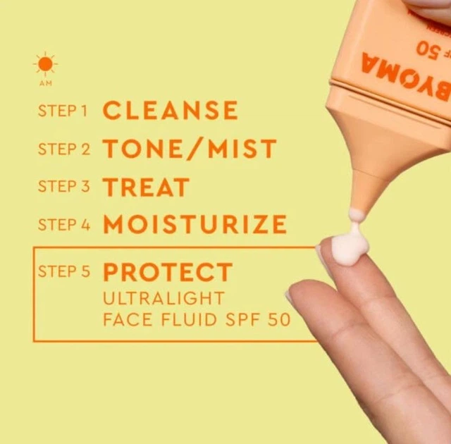Сонцезахисний крем Byoma Ultralight Face Fluid SPF50, обʼєм 5 мл - Фото 3 Сонцезахисний крем Byoma Ultralight Face Fluid SPF50, обʼєм 5 мл - изображение 3
