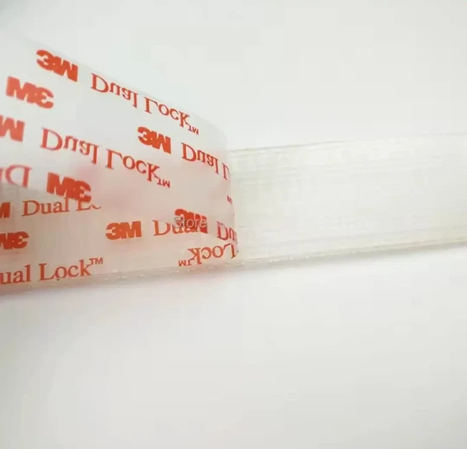 Прозрачная застежка на липучке 3M Dual Lock SJ3560 тип 250 ширина 25 мм длина 50 см - Фото 6 Прозрачная застежка на липучке 3M Dual Lock SJ3560 тип 250 ширина 25 мм длина 50 см - изображение 6