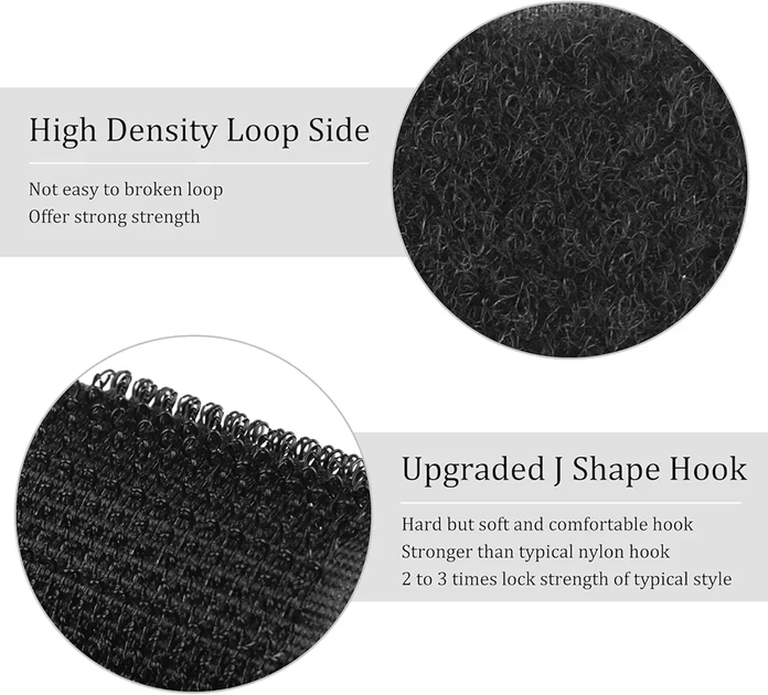 Велкро стрічка клейка універсальна 3M 9448A 100 мм Velcro довжина 25 см - зображення 5