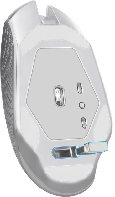 Игровая беспроводная мышь Defender Glory GM-514, 3200 dpi, 6 кнопок, с подсветкой, белая (LKMTR_802838) - Фото 5 Игровая беспроводная мышь Defender Glory GM-514, 3200 dpi, 6 кнопок, с подсветкой, белая (LKMTR_802838) - изображение 5