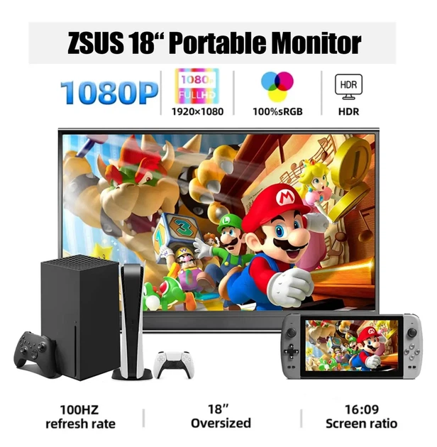 Портативный монитор ZSUS 18.5" 1080P 100Hz HDR10 IPS - изображение 3