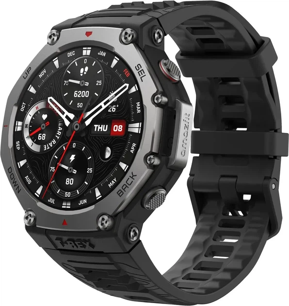 Смарт-часы Amazfit T-Rex 3 Onyx (A2323) - Фото 1 Смарт-часы Amazfit T-Rex 3 Onyx (A2323) - изображение 1