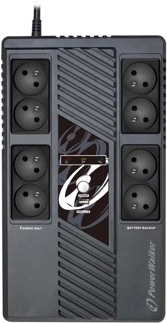 UPS PowerWalker VI 600 MS FR 360W/600VA (4260074982671) - obraz 2