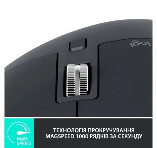 Мышь Logitech MX Master 3S Performance Wireless, беспроводная компьютерная мышь - Фото 3 Мышь Logitech MX Master 3S Performance Wireless, беспроводная компьютерная мышь - изображение 3