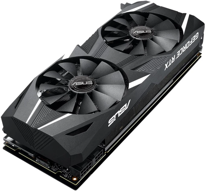 PCパーツ asus rtx 2070 Видеокарта Asus PCI-Ex GeForce RTX 2070 Dual OC 8GB GDDR6 (256bit