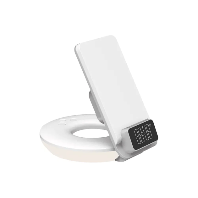 Бездротовий зарядний пристрій WiWU M11 4-in-1 Wireless Fast Charger with Time Clock and Backligh [73465] - зображення 2