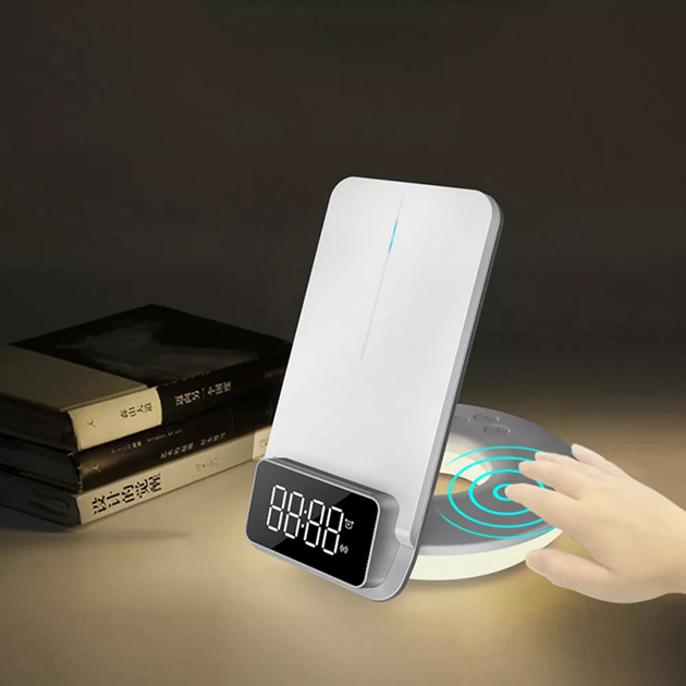Бездротовий зарядний пристрій WiWU M11 4-in-1 Wireless Fast Charger with Time Clock and Backligh [73465] - зображення 5