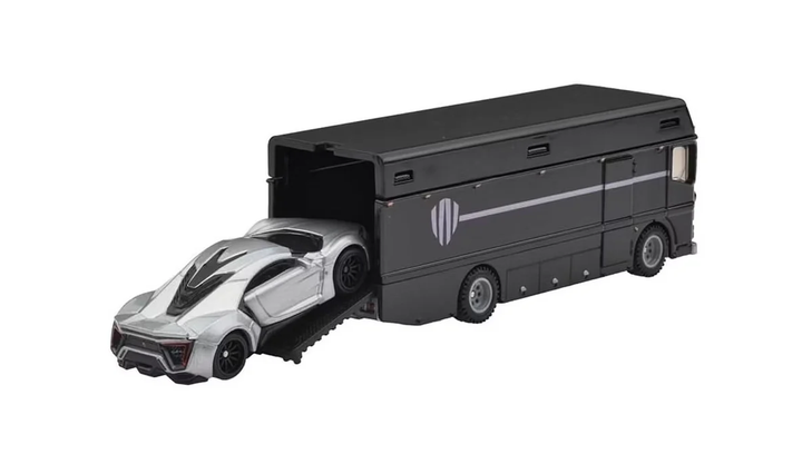 Машинка Premium 2шт Hot Wheels Lykan Hypersport Lykan HyperSport та Euro Hauler Team Transport 1:64 JBM39 Grey - Фото 4 Машинка Premium 2шт Hot Wheels Lykan Hypersport Lykan HyperSport та Euro Hauler Team Transport 1:64 JBM39 Grey - изображение 4