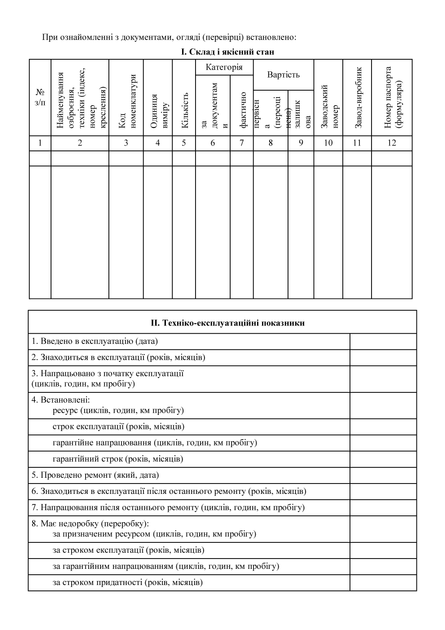 Акт технічного стану, два листи, A4, портретна орієнтація - Фото 3 Акт технічного стану, два листи, A4, портретна орієнтація - зображення 3