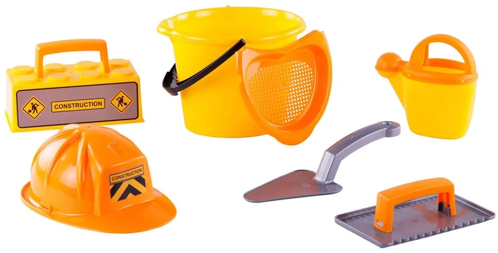 Ігровий набір Cavallino Набір мулярських відер з інструментами та каскою 6 шт (1364CN01) (8719214073329) - зображення 2