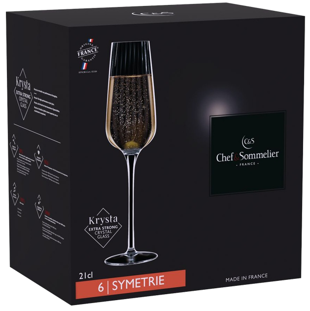 Келих Chef & Sommelier SYMETRIE 210 мл (6 шт) - Фото 9 Келих Chef & Sommelier SYMETRIE 210 мл (6 шт) - зображення 9
