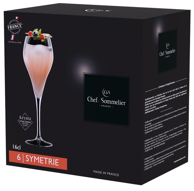 Келих Chef & Sommelier SYMETRIE 160 мл (6 шт) - Фото 4 Келих Chef & Sommelier SYMETRIE 160 мл (6 шт) - зображення 4