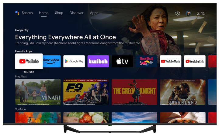Телевізор Haier H50S80FUX 50" 4K QLED Google TV - Фото 1 Телевізор Haier H50S80FUX 50" 4K QLED Google TV - зображення 1