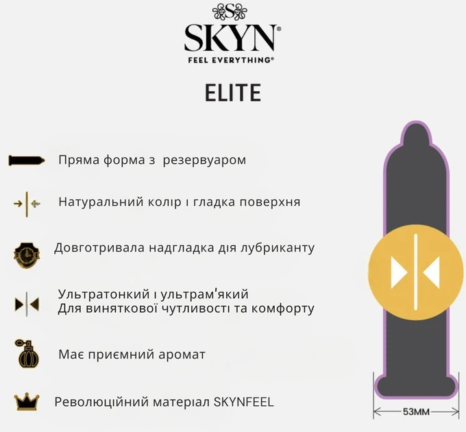 Презервативы Skyn Elite без латекса 6 шт (ROZ6501053539) - Фото 2 Презервативы Skyn Elite без латекса 6 шт (ROZ6501053539) - изображение 2