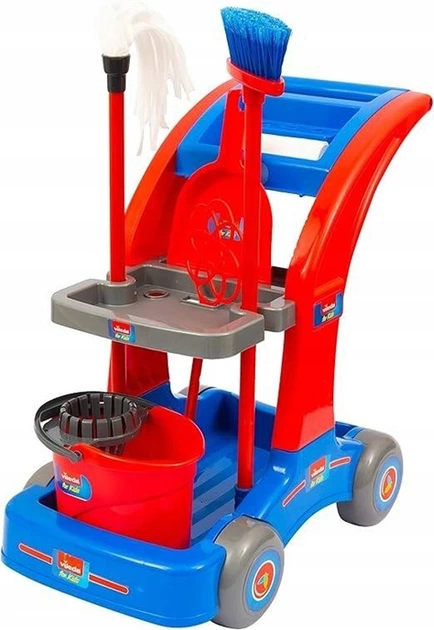 Іграшковий набір візок для прибирання Klein Vileda maxi AM01000 (8057500376779) - зображення 3