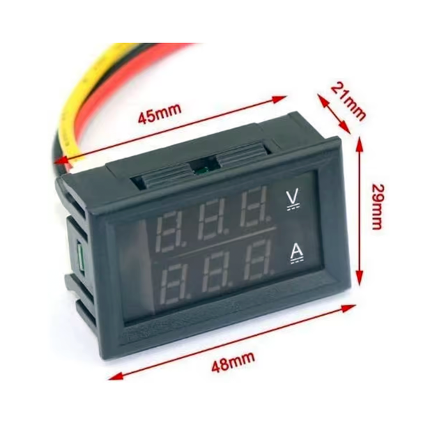 Цифровой вольтметр амперметр ZN-DC-P1 ver 1.4 DC 0-100V 10A с калибровкой - изображение 2