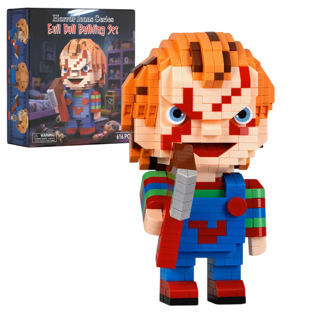 Конструктор фігурка Horror Icons Series Chucky Evil Doll Child's Play Зла лялька Чакі - Фото 1 Конструктор фігурка Horror Icons Series Chucky Evil Doll Child's Play Зла лялька Чакі - зображення 1