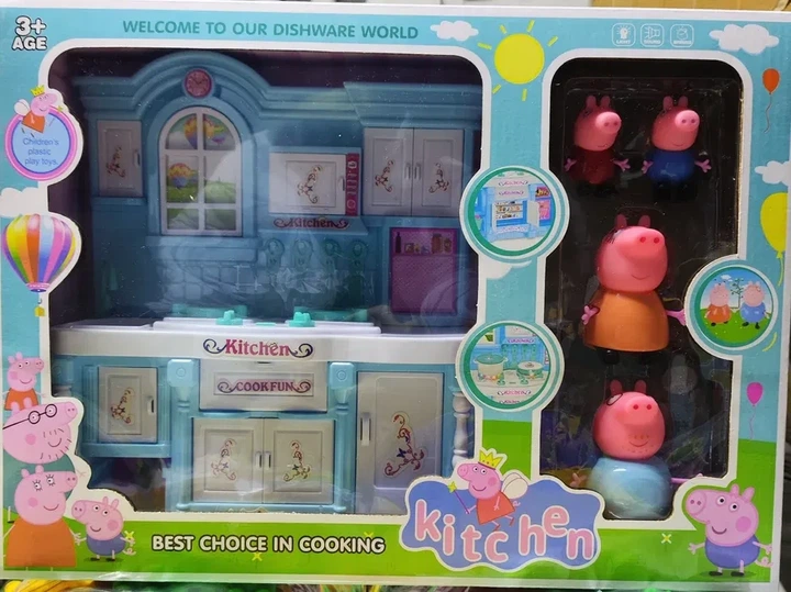 Набор Свинка Пеппа Peppa Pig “Кухня с мебелью и аксессуарами”, 4 фигурки, свет и звук, PP998-1A - Фото 2 Набор Свинка Пеппа Peppa Pig “Кухня с мебелью и аксессуарами”, 4 фигурки, свет и звук, PP998-1A - изображение 2