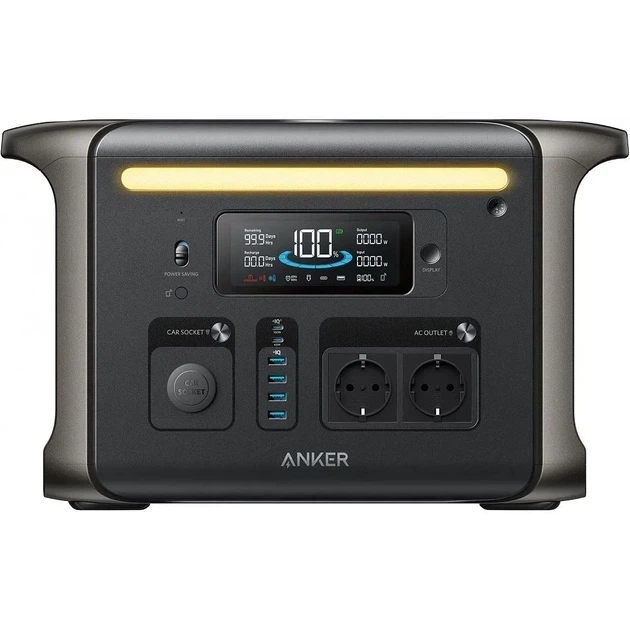 Станція резервного живлення Anker Solix F1500 / 1800 Вт / 1536 Вт⋅год / LiFePO4 / євророзетки - зображення 2