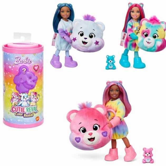 Набір-сюрприз Mattel Лялька Барбі x Care Bears Cutie Reveal JGH75 (0194735350087) - зображення 1