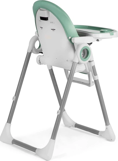 Krzesełko do karmienia ze stolikiem Nukido Belo z pałąkiem i zabawkami zielone (5903890618766) - obraz 4