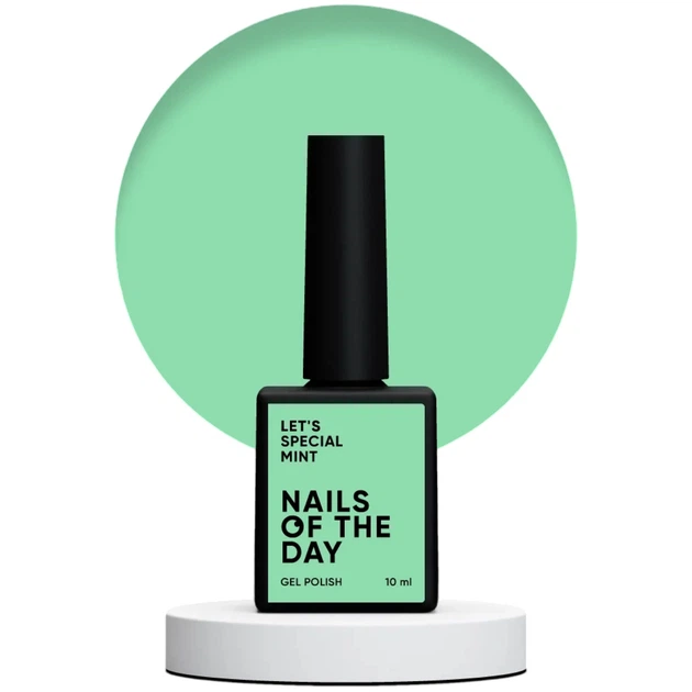 Гель-лак NAILSOFTHEDAY Let's Special Mint Зелений 10 мл - Фото 1 Гель-лак NAILSOFTHEDAY Let's Special Mint Зелений 10 мл - зображення 1
