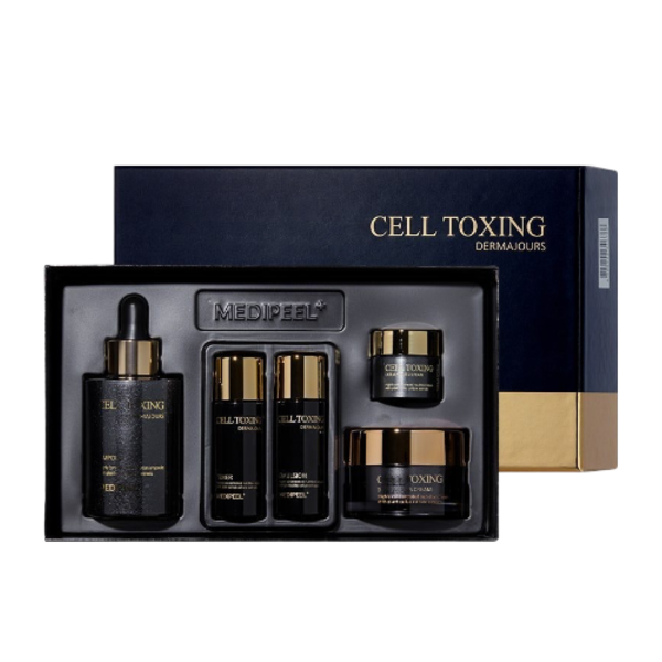 Набір для обличчя Medi Peel Cell Toxing Dermajours Essential Set омолоджувальний зі стовбуровими клітинами 220 мл - Фото 4 Набір для обличчя Medi Peel Cell Toxing Dermajours Essential Set омолоджувальний зі стовбуровими клітинами 220 мл - зображення 4