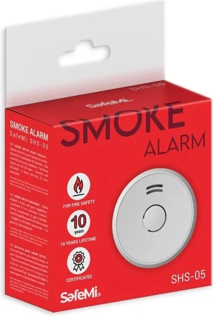 Датчик диму SafeMi SHS-05 (5903714407347) - зображення 2