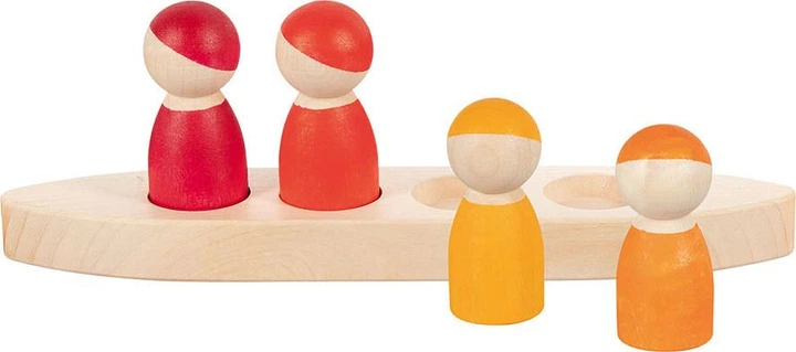 Набір фігурок у човні Goki дерев'яні 5 елементів 5220343 (4013594584692) - зображення 2