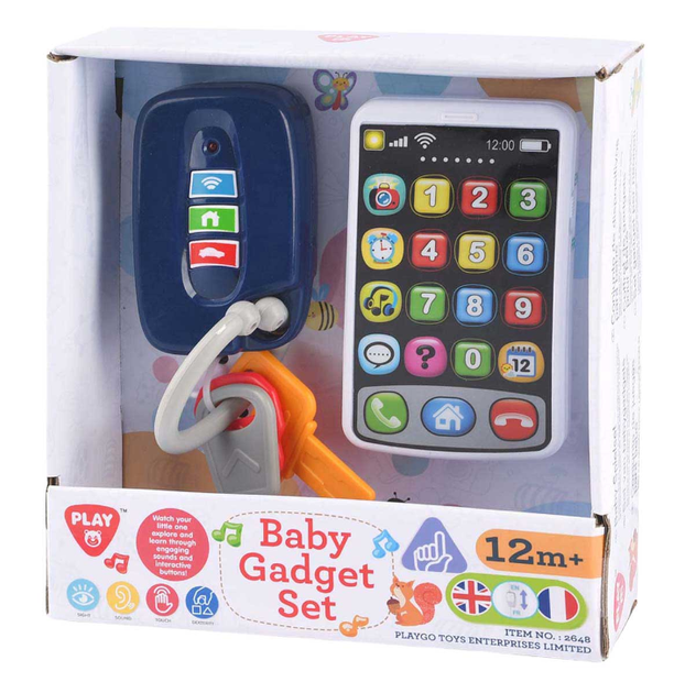 Zestaw do zabawy Playgo Baby Gadgety Pilot z kluczami Telefon (4892401026484) - obraz 1