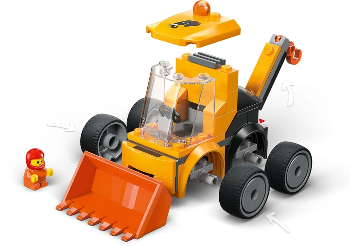 Конструктор LEGO City Автомобили — Строительный погрузчик 61 деталь (60483) - изображение 13