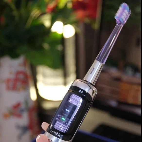 Електрична зубна щітка Jimok J6 Capsule Золотиста + Brush heads + TC - зображення 5