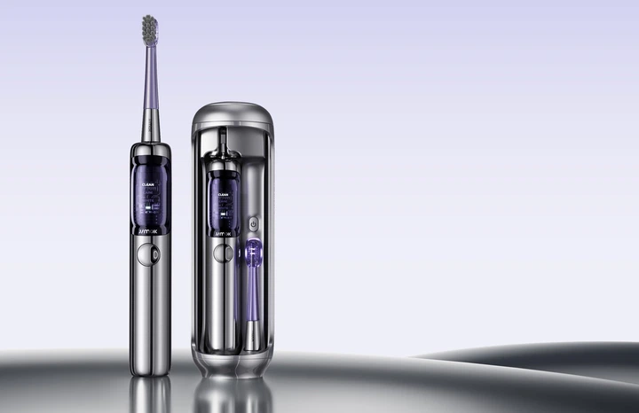 Електрична зубна щітка Jimok J6 Capsule Срібляста + Brush heads + TC - зображення 5