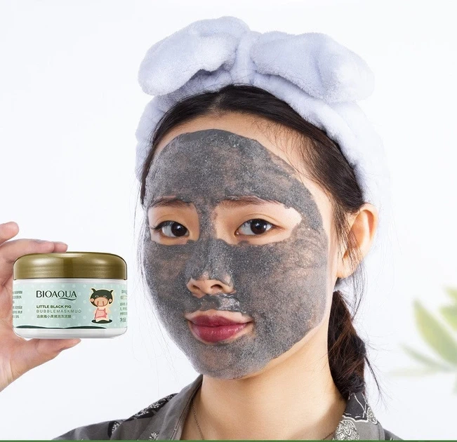 Очисна бульбашкова маска для обличчя Bioaqua Skin Care Carbonated Bubble Clay Mask (100 г) - зображення 3