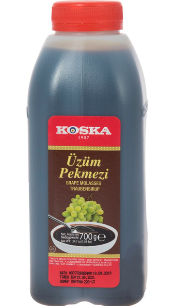 Турецька патока виноградна Koska Pekmez 700 грамів - Фото 1 Турецька патока виноградна Koska Pekmez 700 грамів - зображення 1