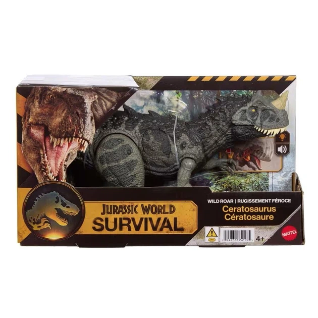 Игрушка Мир Юрского периода - Цератозавр Jurassic World Wild Roar Ceratosaurus Dinosaur Action Figure Mattel - Фото 3 Игрушка Мир Юрского периода - Цератозавр Jurassic World Wild Roar Ceratosaurus Dinosaur Action Figure Mattel - изображение 3