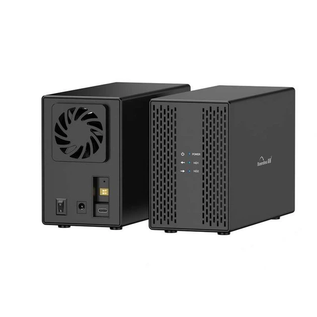 Зовнішня кишеня Blueendless DB3502C RAID Метал USB 3.0 для HDD 3.5"/2 Black - Фото 1 Зовнішня кишеня Blueendless DB3502C RAID Метал USB 3.0 для HDD 3.5"/2 Black - зображення 1