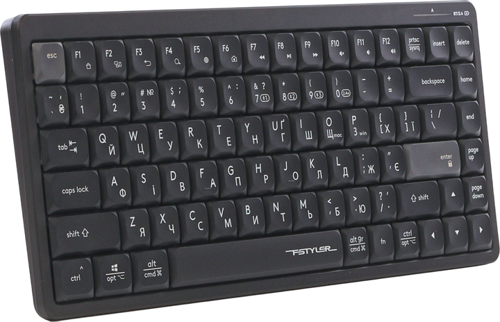 Клавіатура бездротова A4Tech FBX53C Black - Фото 2 Клавіатура бездротова A4Tech FBX53C Black - зображення 2