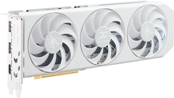 Видеокарта AMD Radeon RX 9060 XT 16GB PowerColor Hellhound Spectral White (RX9060XT 16G-L/OC/WHITE) - изображение 2