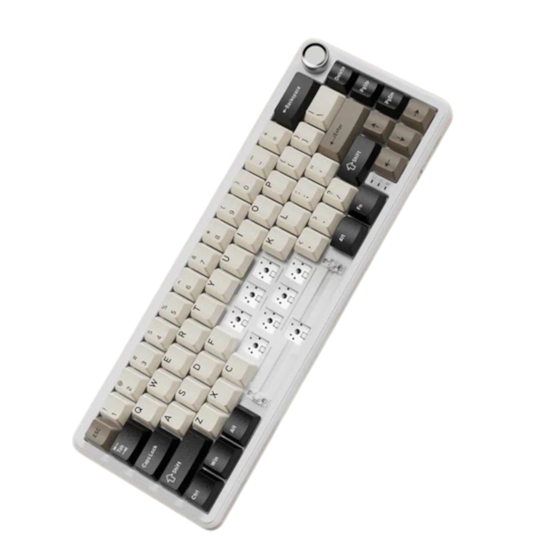 Клавіатура Attack Shark X66 RGB White Cheese - зображення 3