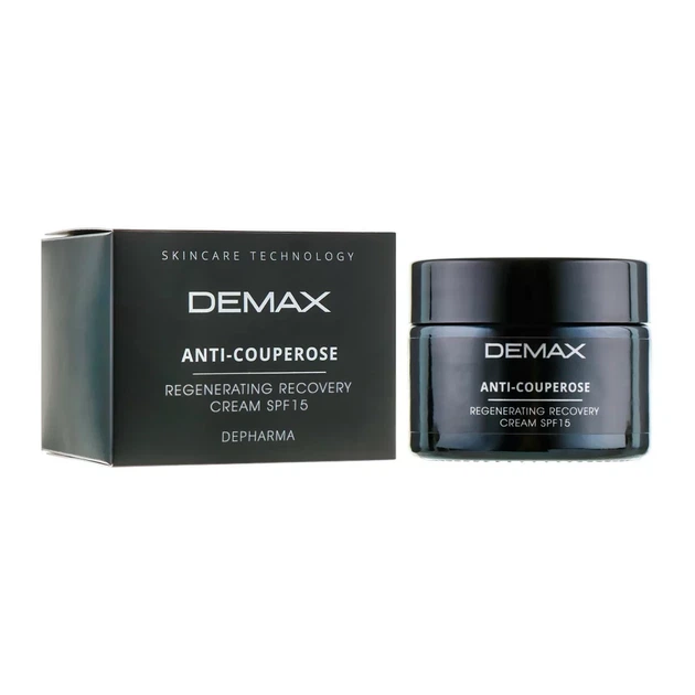Регенеруючий крем-флюїд SPF15 - Demax Anti-Couperose Regenerating Recovery Cream SPF15 - 50ml - Фото 3 Регенеруючий крем-флюїд SPF15 - Demax Anti-Couperose Regenerating Recovery Cream SPF15 - 50ml - зображення 3