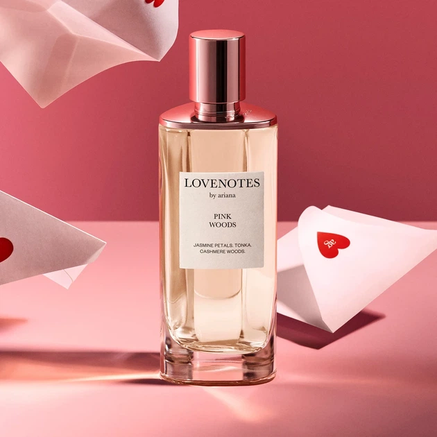 Парфумована вода Ariana Grande "Pink Woods" Lovenotes Eau de Parfum 125 ml - Фото 4 Парфумована вода Ariana Grande "Pink Woods" Lovenotes Eau de Parfum 125 ml - зображення 4