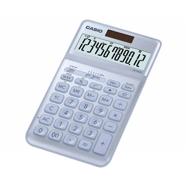Калькулятор Casio JW-200SC-BU-W-EP, голубой (CALC-CAS-JW-200SC-BU) - Фото 2 Калькулятор Casio JW-200SC-BU-W-EP, голубой (CALC-CAS-JW-200SC-BU) - изображение 2