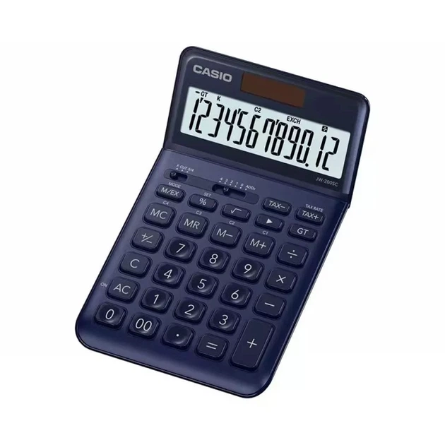 Калькулятор Casio JW-200SC-NY-W-EP, темно-синій (CALC-CAS-JW-200SC-NY) - Фото 1 Калькулятор Casio JW-200SC-NY-W-EP, темно-синій (CALC-CAS-JW-200SC-NY) - зображення 1