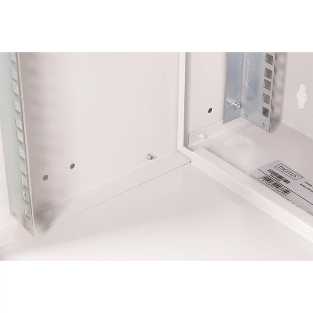 Szafa wisząca Digitus SOHO PRO 12U 19" 540x400 mm z perforowanymi drzwiami szara DN-49210 (4016032499046) - obraz 6