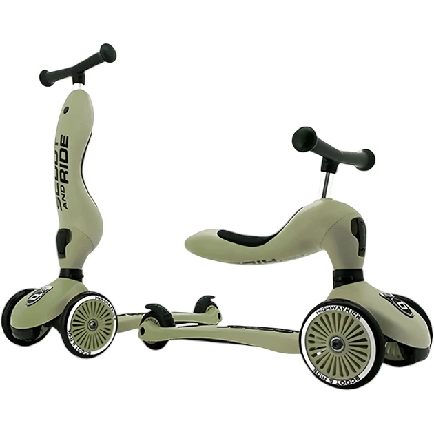 Самокат Scoot&Ride Highwaykick-1 1-5 лет оливковый (SR-160629-OLIVE) - Фото 8 Самокат Scoot&Ride Highwaykick-1 1-5 лет оливковый (SR-160629-OLIVE) - изображение 8