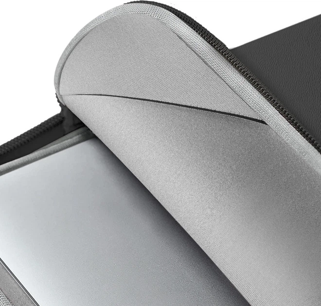 Etui na laptopa Uniq Cyprus Textured Neoprene Water-Resistant 16" Onyx (8886463689196) - obraz 5
